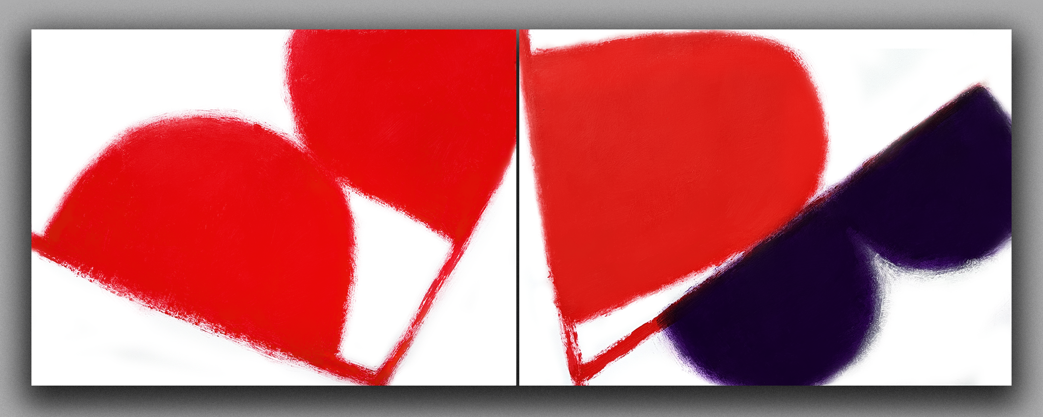 Zdvojení VI. - studie pro diptych / Gemination - study for a diptych